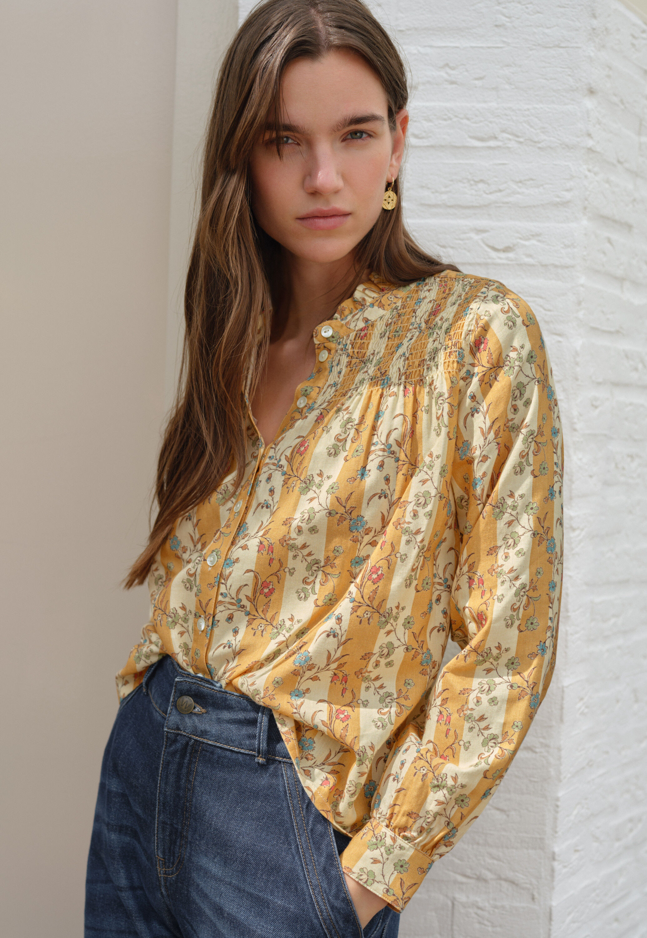Pintuck blouse