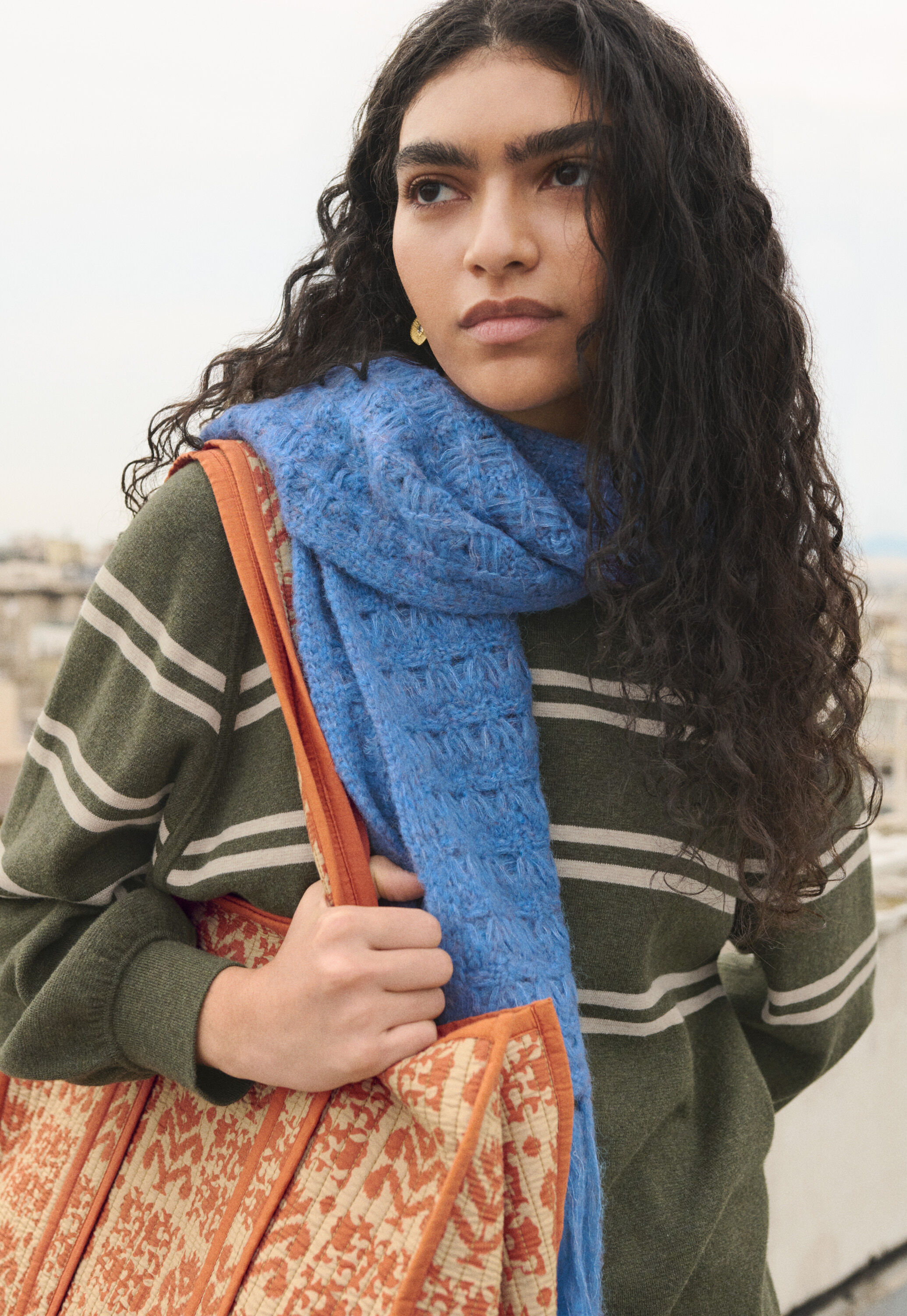 Crochet stitch scarf