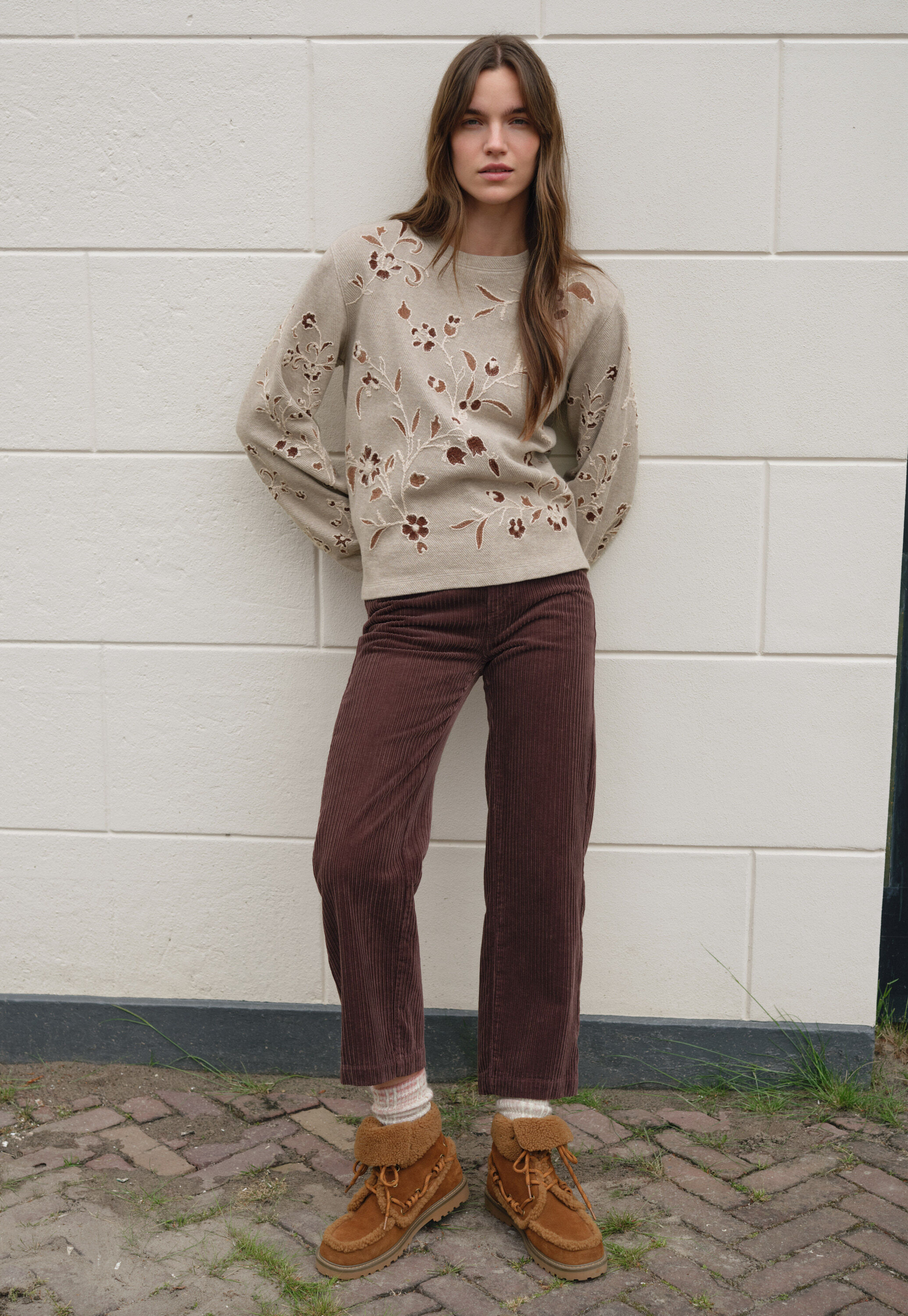 Waffle-stitch cardigan