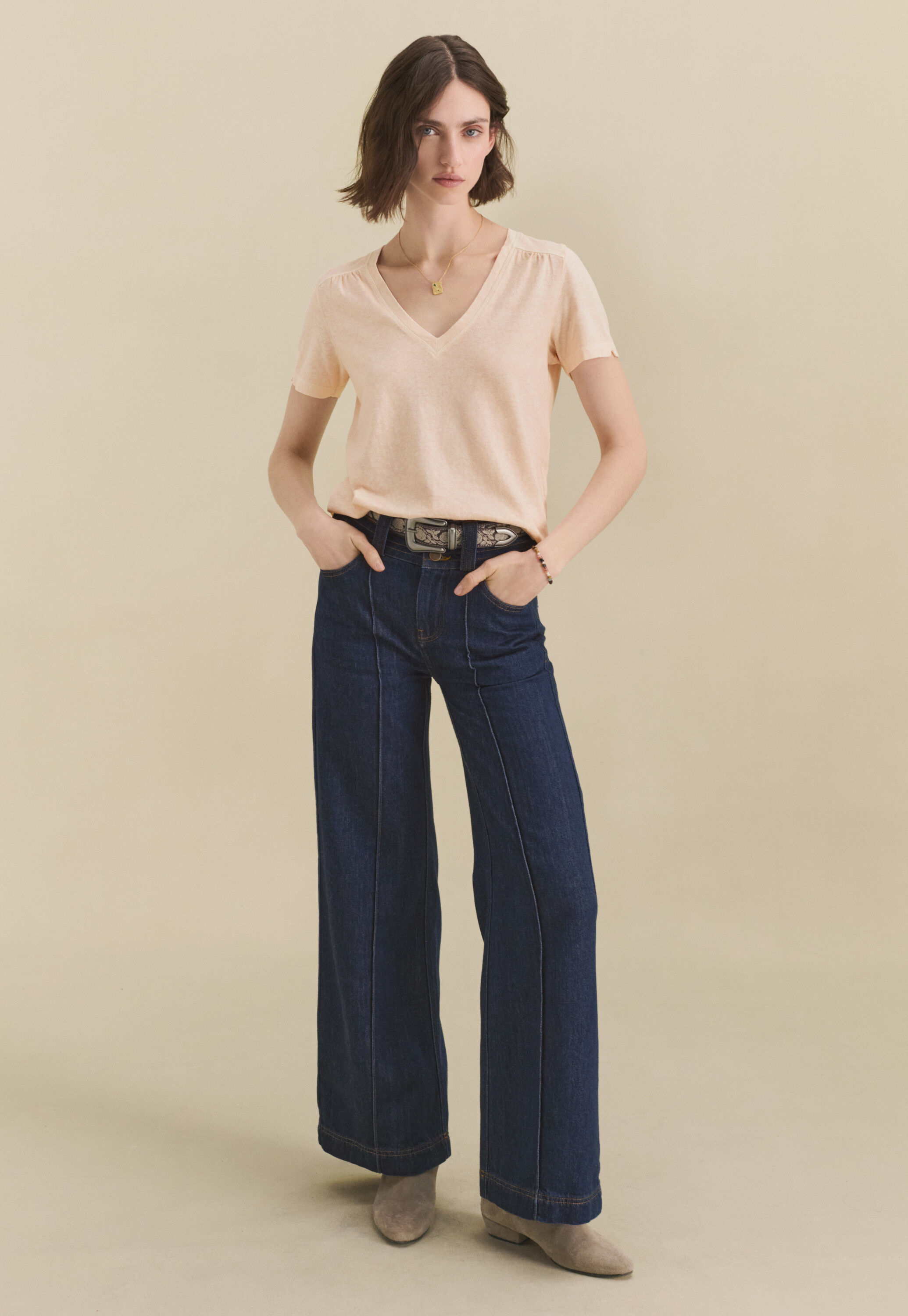 V-neck top