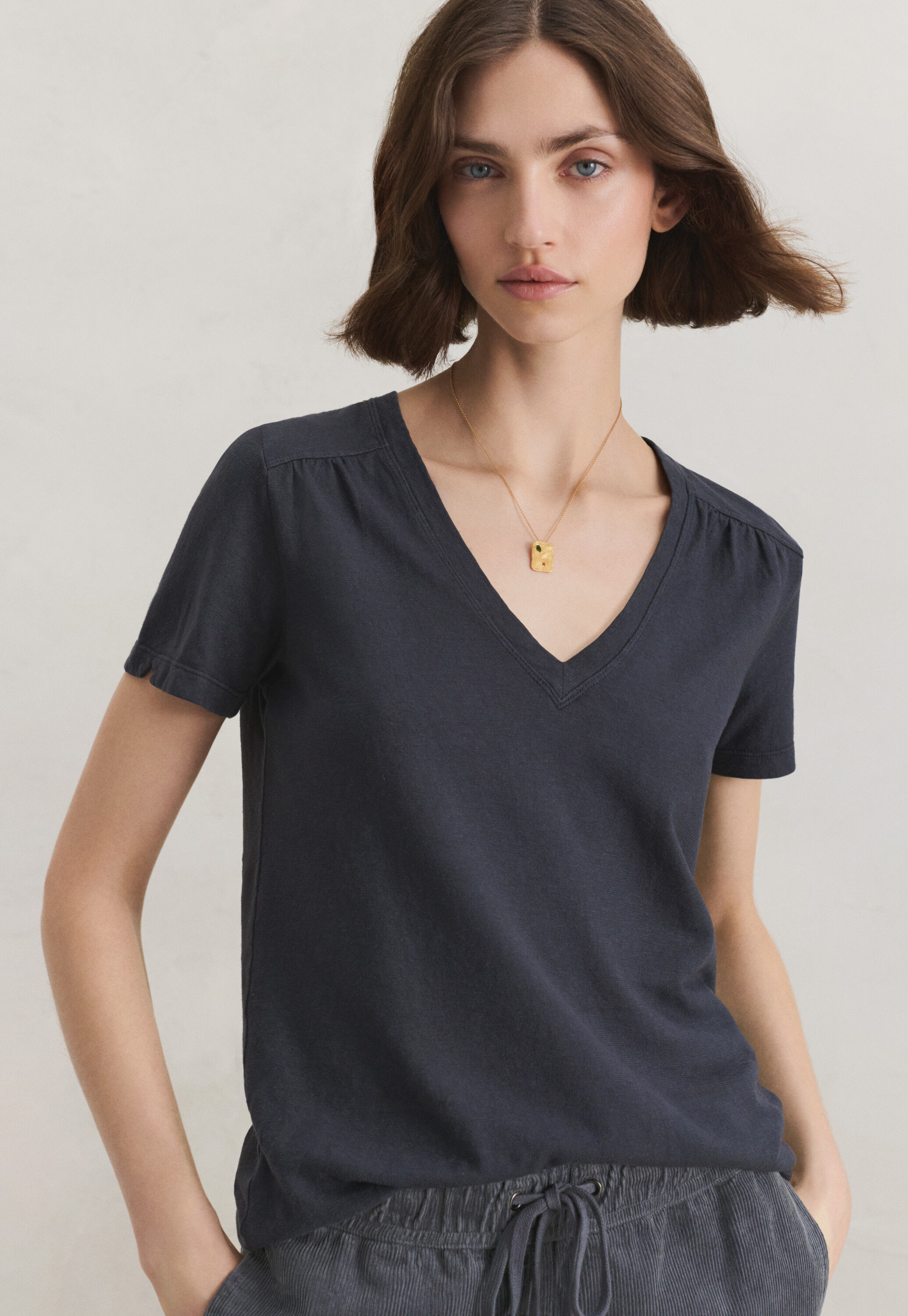 V-neck top