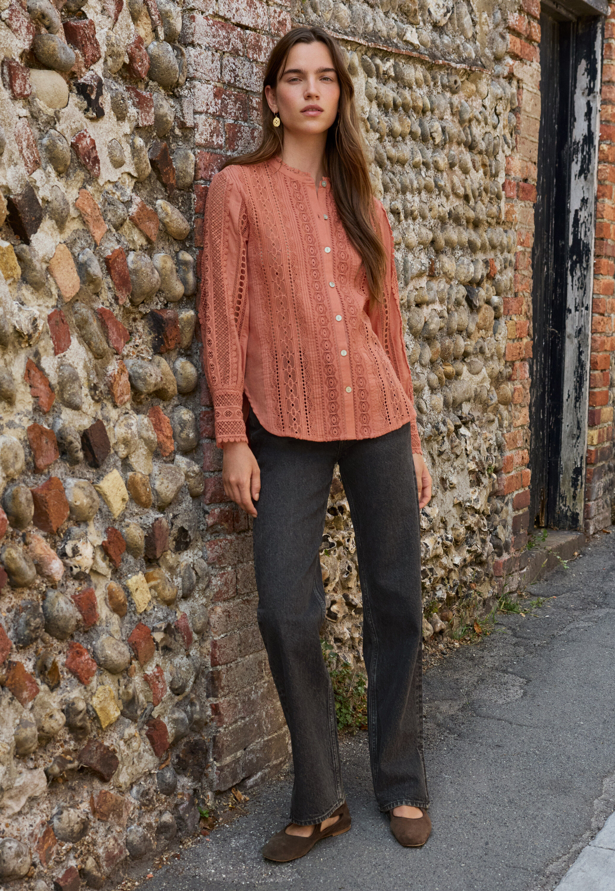 Split-hem jeans