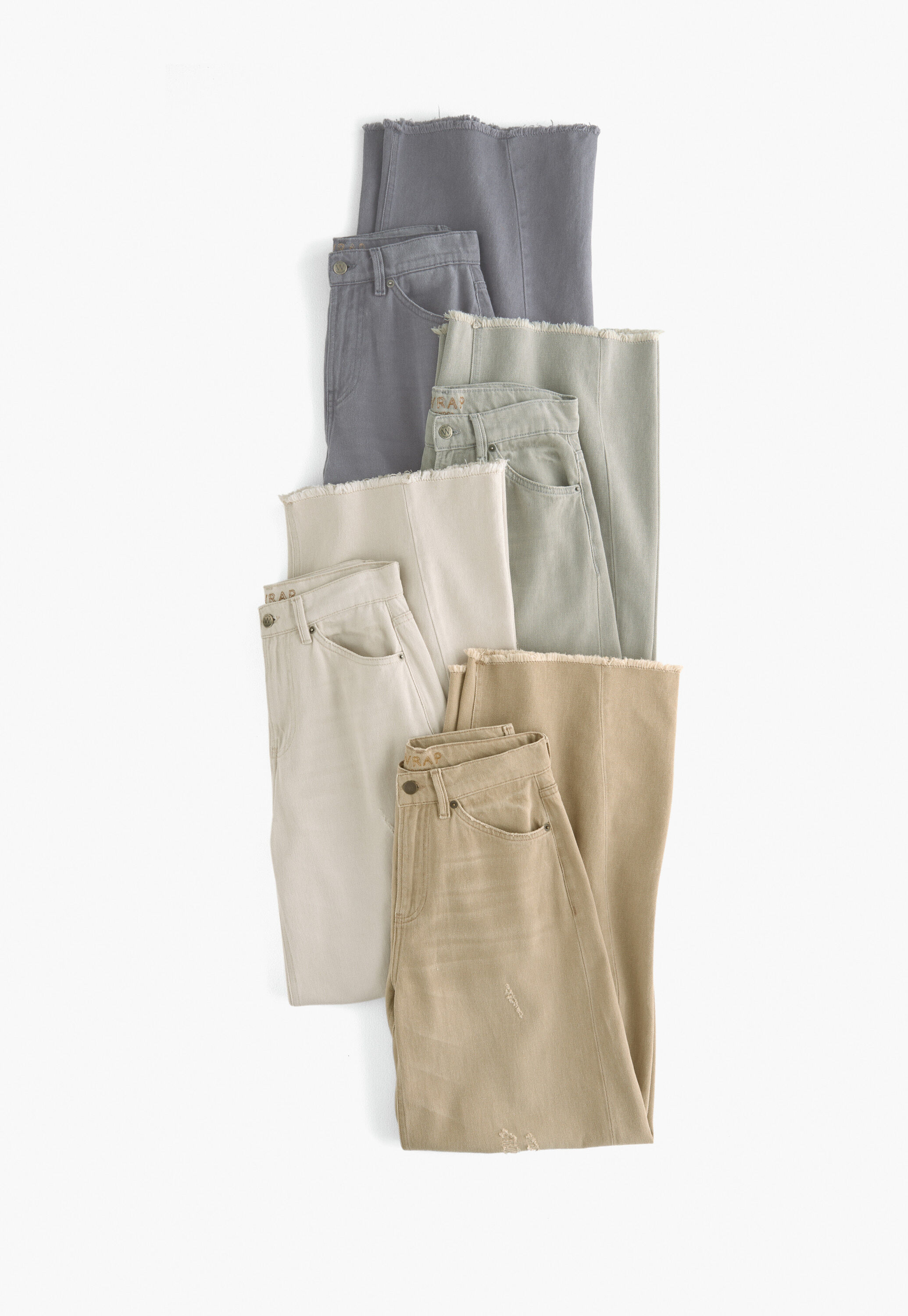 Mid-rise wide-leg jeans