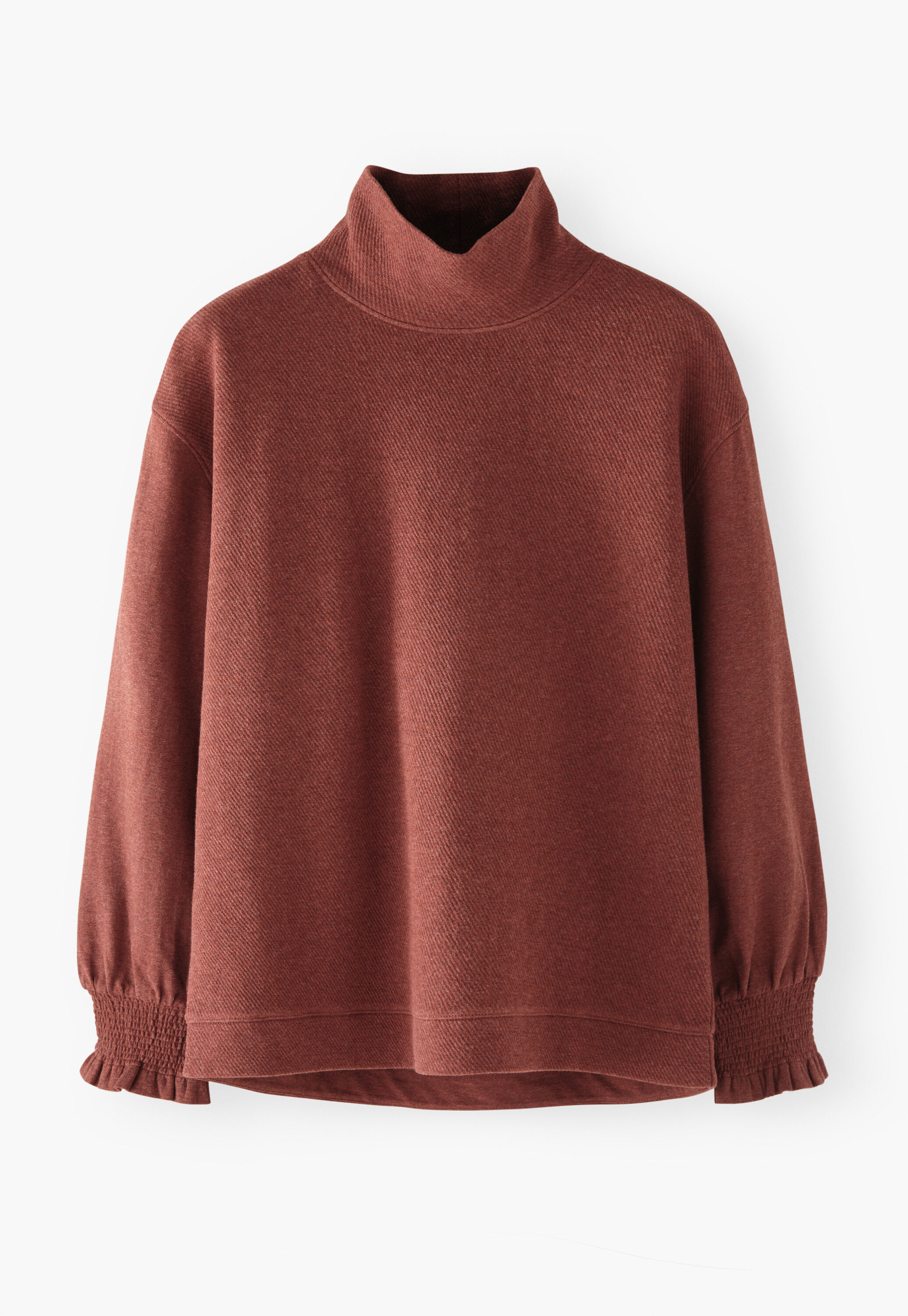 High-neck sweatshirt