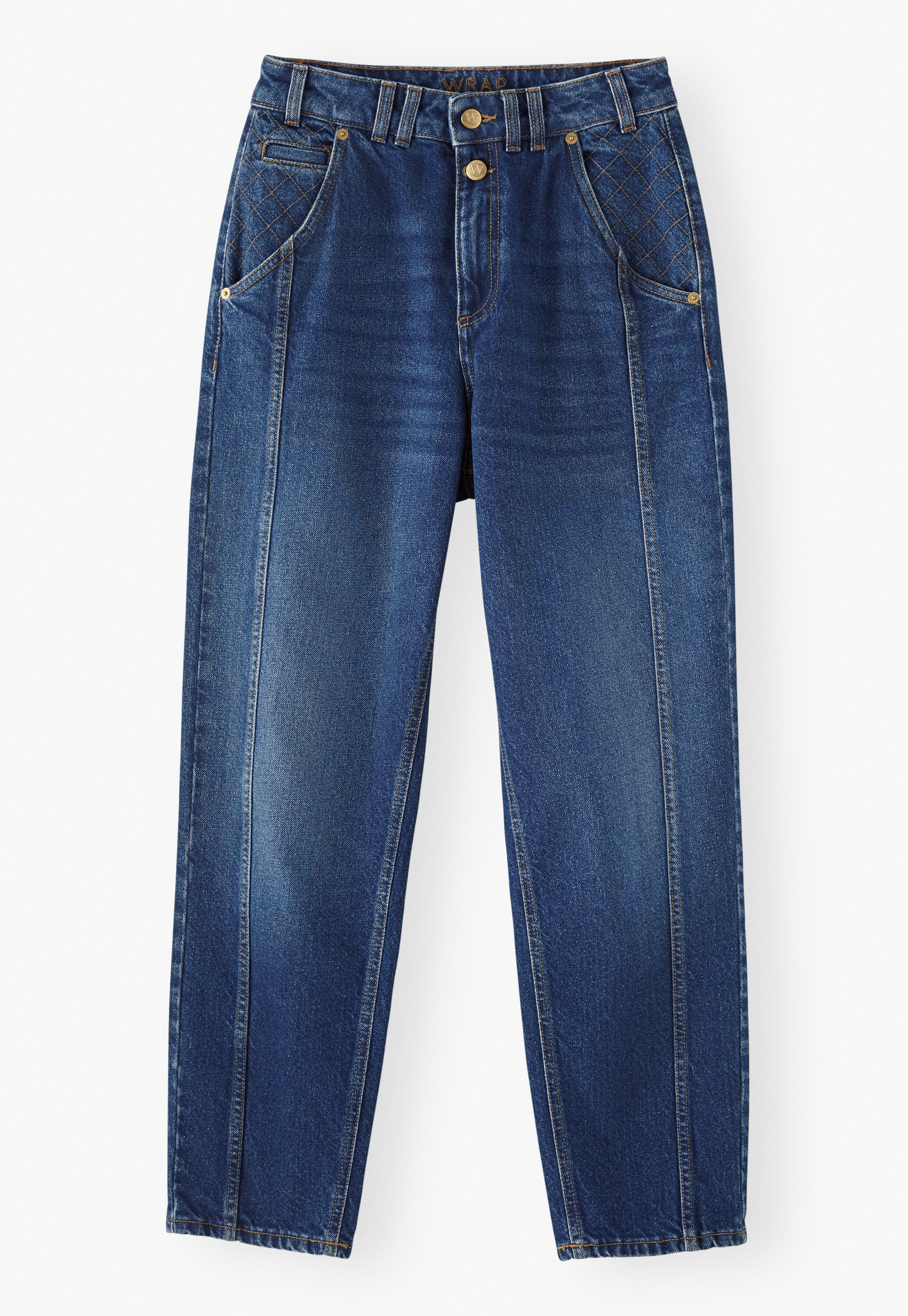 Wide-leg cord trousers