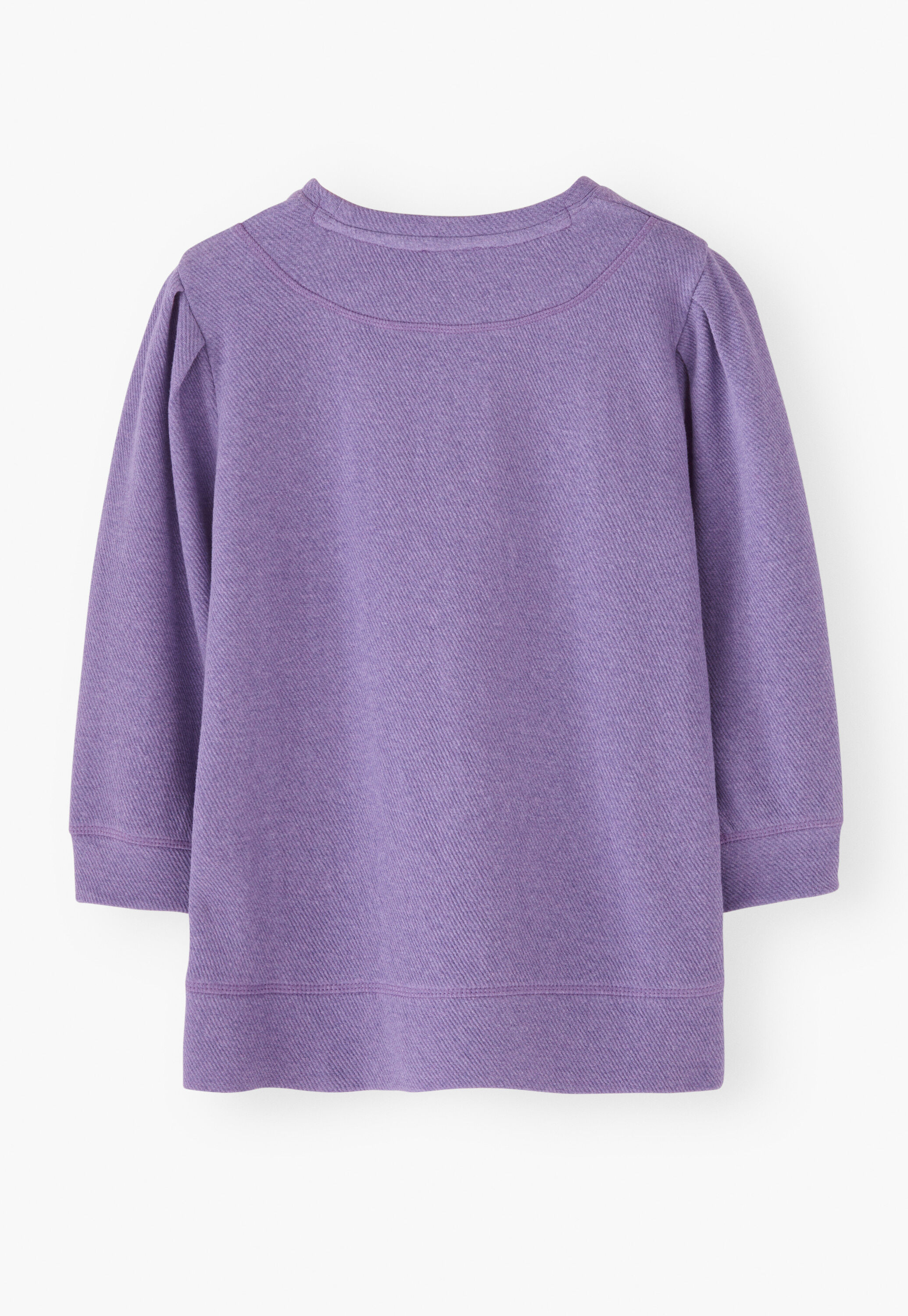 Pleat-sleeve sweatshirt
